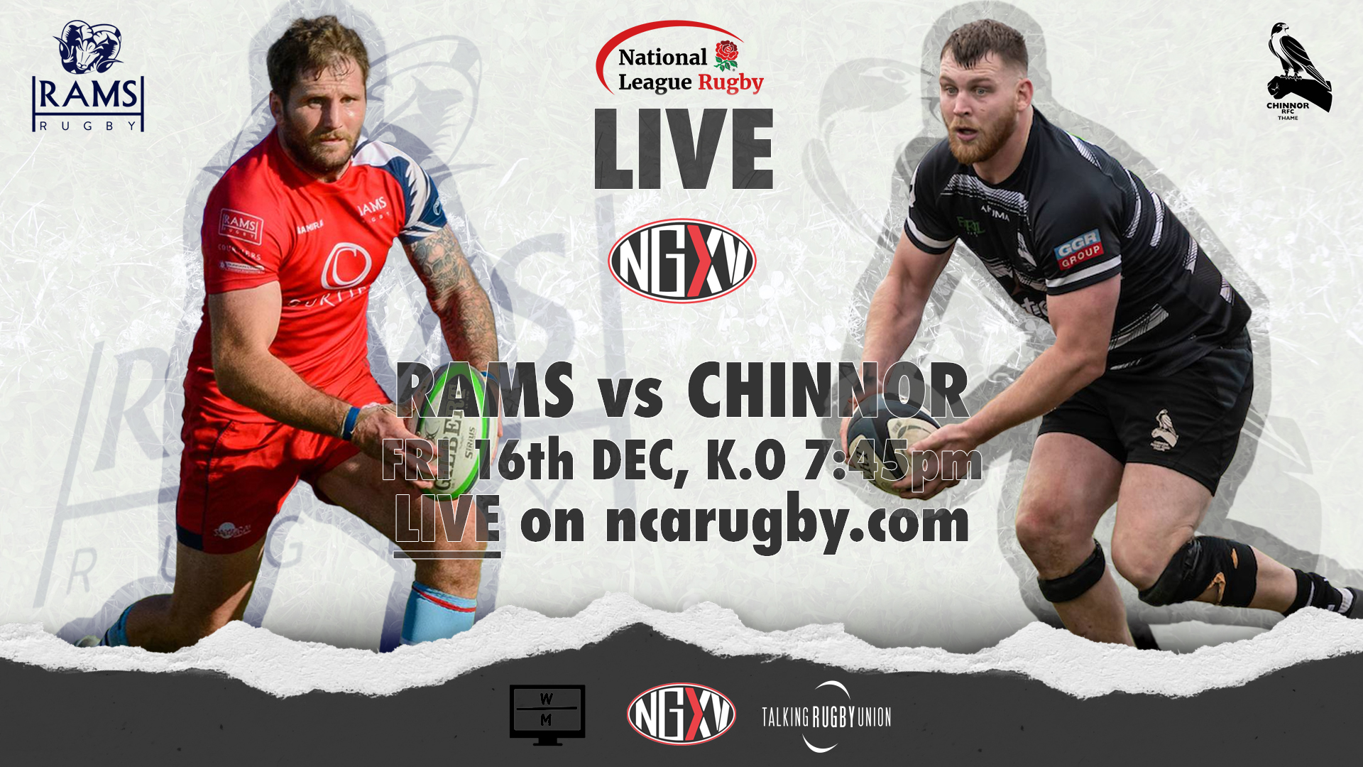 National League Rugby to live stream Rams RFC vs Chinnor for second season running